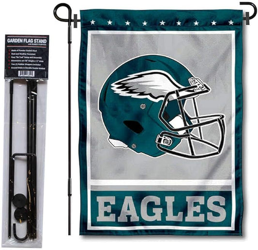 WinCraft Philadelphia Eagles Football Garden Flag and Pole Stand Holder-VerdiqueGarden