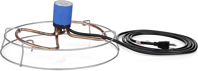 Farm Innovators 1500 Watt Cast Aluminum Submergible Water Tank Deicer, with Self Regulating Thermostat and Anti Chew Cord Protector, 2 Pack-VerdiqueGarden