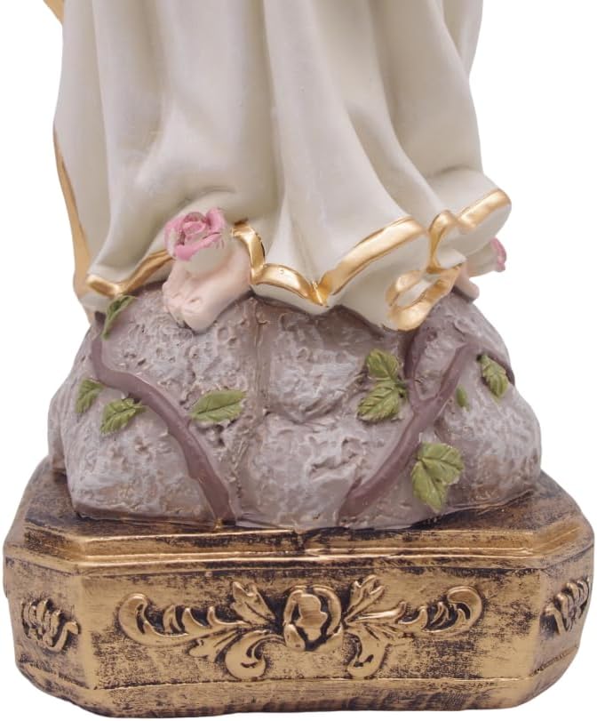 MeritMode 15" H Virgin Mary Praying Statue - Lourdes Catholic Collectible Figurine, Blessed Mother Figurine, Ideal Religious Gift for Home Décor & Outdoor Garden Decorations-VerdiqueGarden