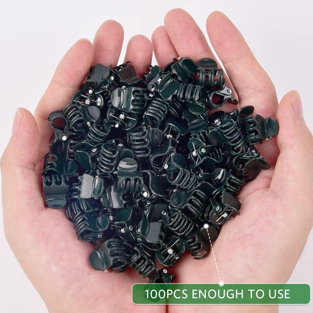 Orchid Clips, ARRITZ 100pcs Garden Plant Clips for Vines Flowers Keep Stems Vines Flowers Grow Upright-VerdiqueGarden