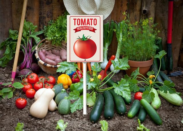 Eveokoki Aluminum Seed & Plant Labels - Plant Markes for Seedlings-Plant Tags for Pots - Garden Signs for Vegetable - Durable Markers for Plants Outdoor Waterproof - Garden Decor for Farmhouse-VerdiqueGarden