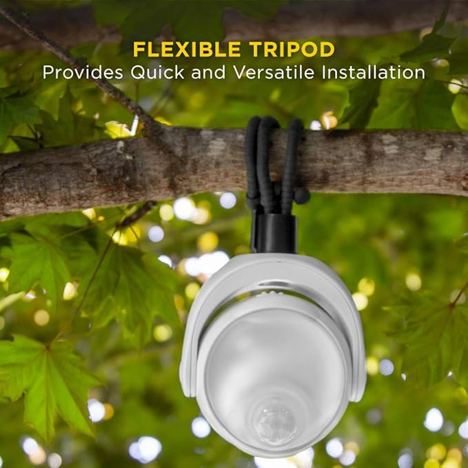 Limitless Innovations Lumenology Portable LED Motion Sensor Light Provides 148 Lumens with a 13 ft Detectable Range and Flexible Tripod Base with Magnetic Option – Indoor/Outdoor (Black)-VerdiqueGarden
