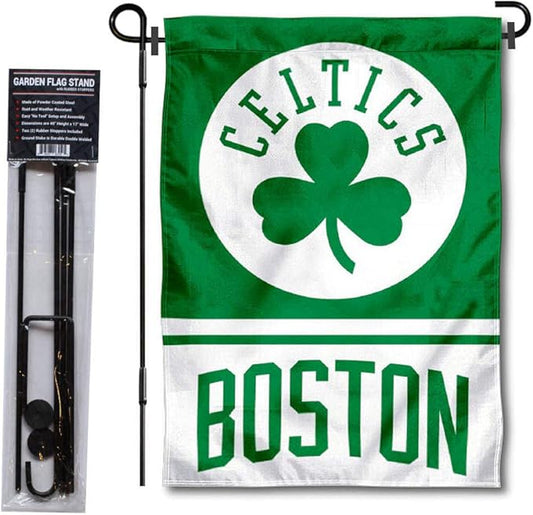 WinCraft Boston Celtics Garden Flag with Stand Holder-VerdiqueGarden