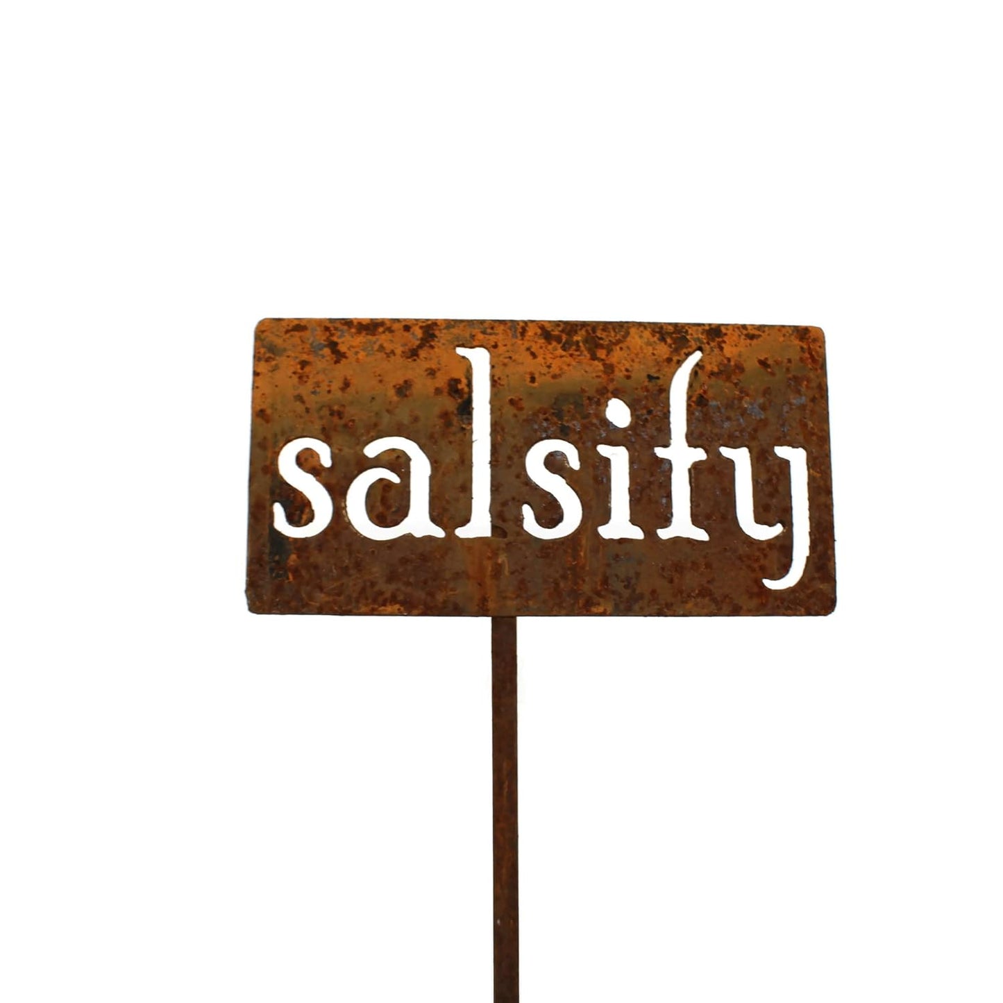 Classic Metal Garden Markers 19 Inches Tall (salsify, Naturally Rusted)-VerdiqueGarden