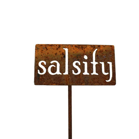 Classic Metal Garden Markers 19 Inches Tall (salsify, Naturally Rusted)-VerdiqueGarden