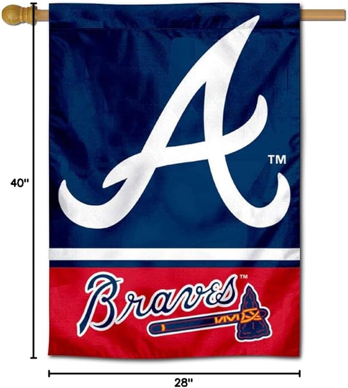 WinCraft Atlanta Two Sided House Flag-VerdiqueGarden