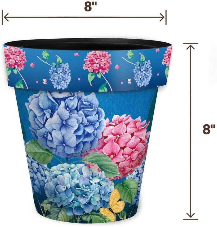 Briarwood Lane Colorful Hydrangeas Small Planter-VerdiqueGarden