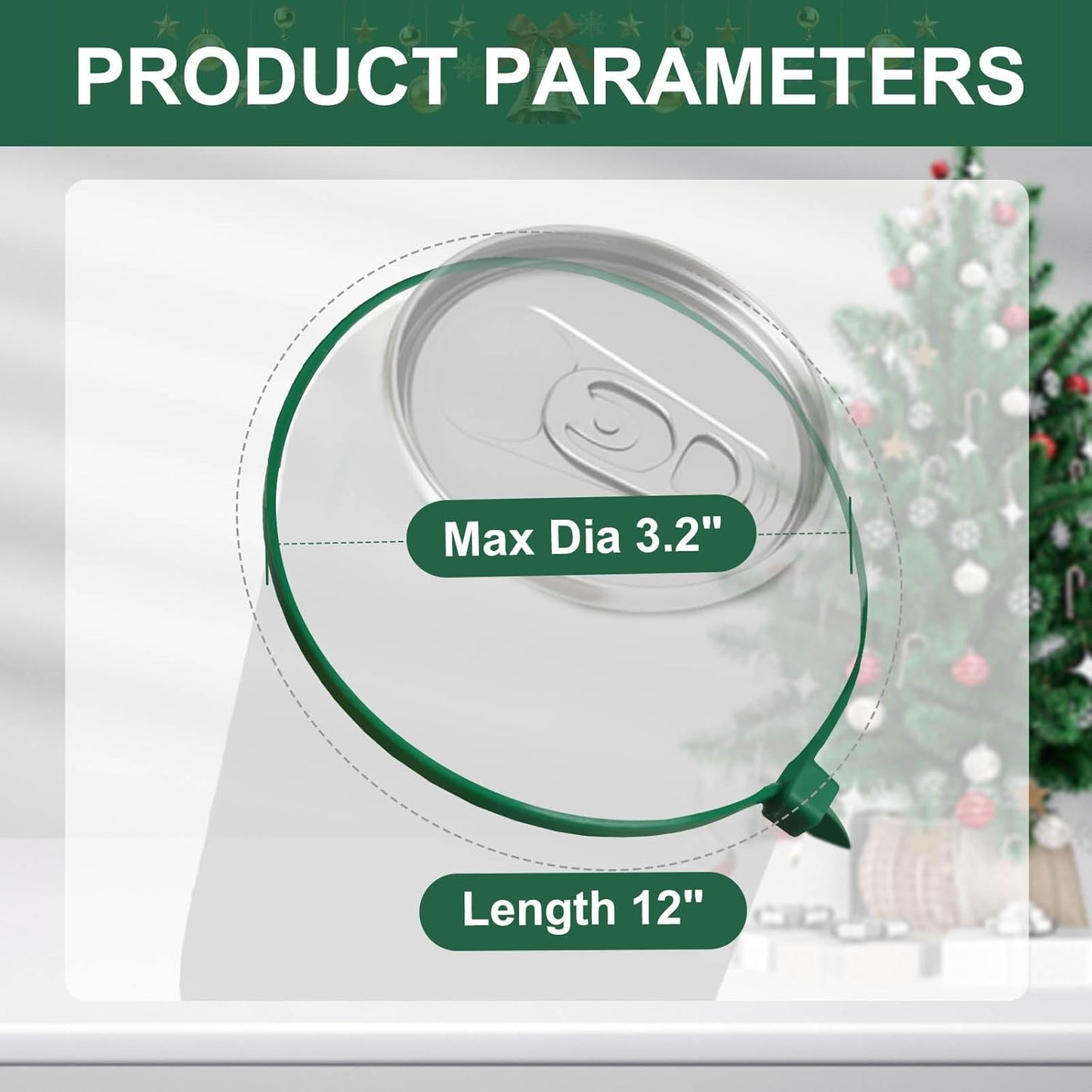 Green Zip Ties 12", 1000 Pack, Cable Ties UV Resistant, Wire Ties 45 lbs Tensile Strength for Garden, Plants, Fence, Holiday Lights, Yakobela-VerdiqueGarden