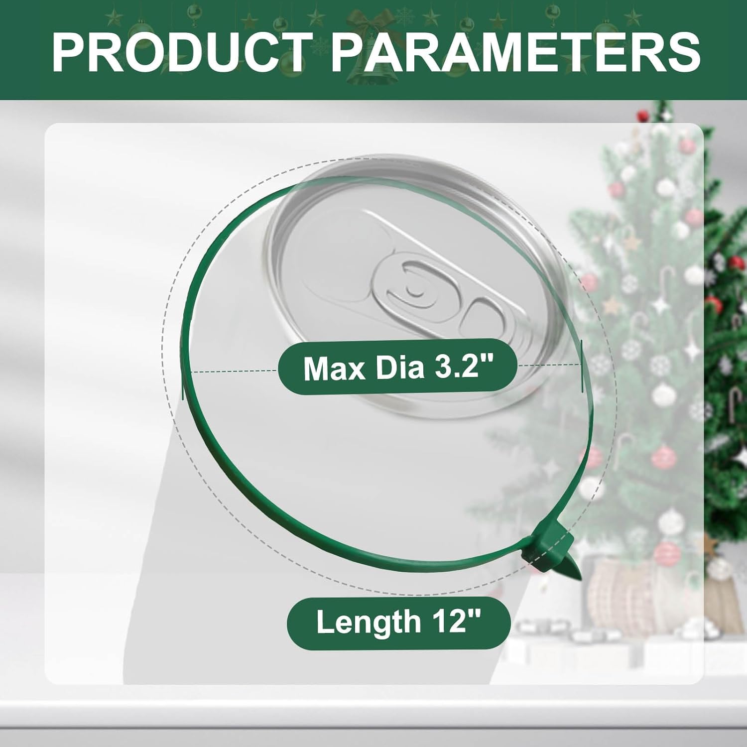 Green Zip Ties 12", 1000 Pack, Cable Ties UV Resistant, Wire Ties 45 lbs Tensile Strength for Garden, Plants, Fence, Holiday Lights, Yakobela-VerdiqueGarden