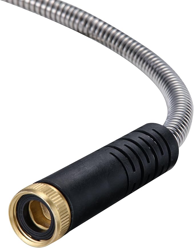 10 feet Water Hoses – 3/4'' Fittings, Flexible Garden Hoses for Garden Watering, Outdoor Cleaning, House Cleaning, Car Washing, Swimming Pool, Camping, Agricultural Irrigation, Dog Bathing-VerdiqueGarden