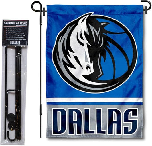 WinCraft Dallas Mavericks Garden Flag with Stand Holder-VerdiqueGarden