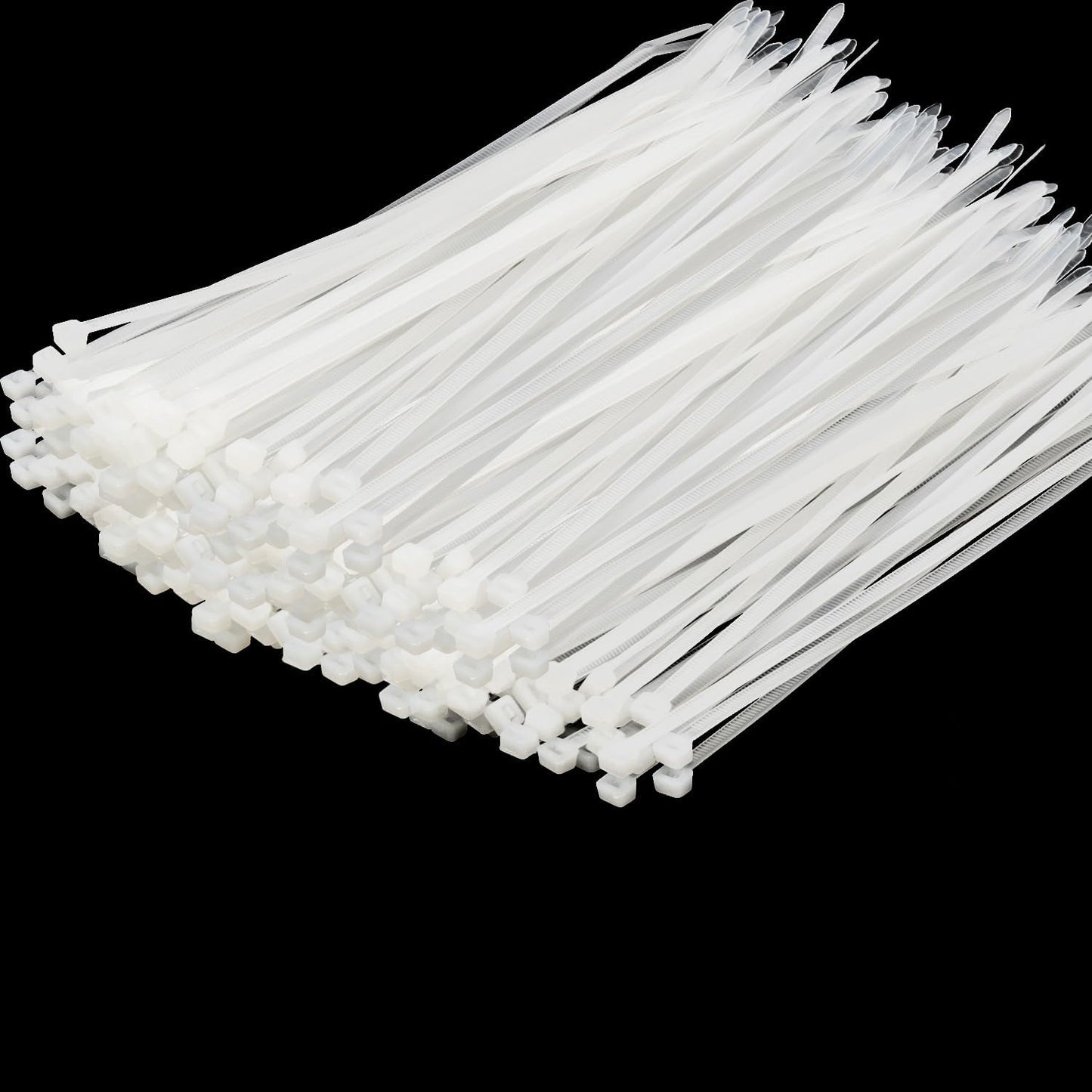 14 Inch Zip Ties White 1000 PCS, 40 Lbs- Heavy Duty Tensile Strength, Nylon PA66 UV Resistant Cable Ties for Indoor and Outdoor Use - Ideal for object bundling and fastening-VerdiqueGarden