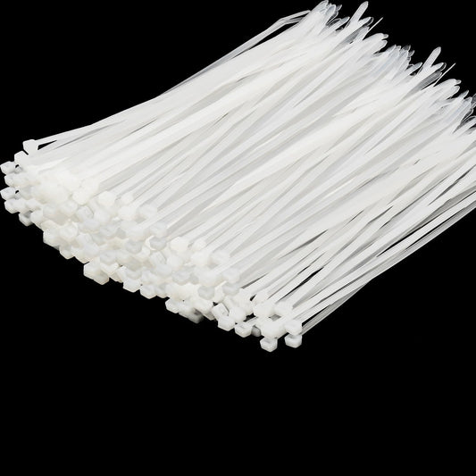 14 Inch Zip Ties White 1000 PCS, 40 Lbs- Heavy Duty Tensile Strength, Nylon PA66 UV Resistant Cable Ties for Indoor and Outdoor Use - Ideal for object bundling and fastening-VerdiqueGarden