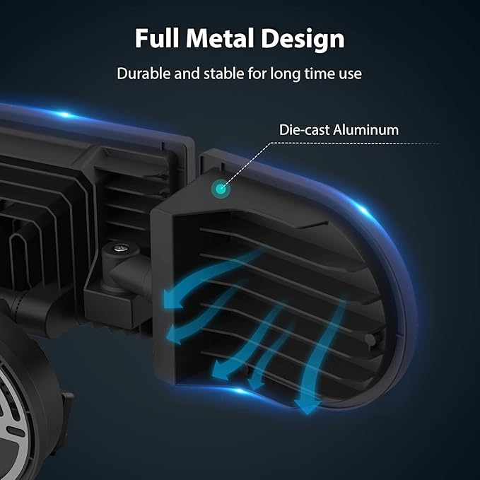 iMaihom 100W Motion Sensor Light Outdoor, 9000LM 6500K LED Security Floodlights, 3 Adjustable Head Motion Detection Light IP65 Waterproof for Yard Garage (Black)-VerdiqueGarden