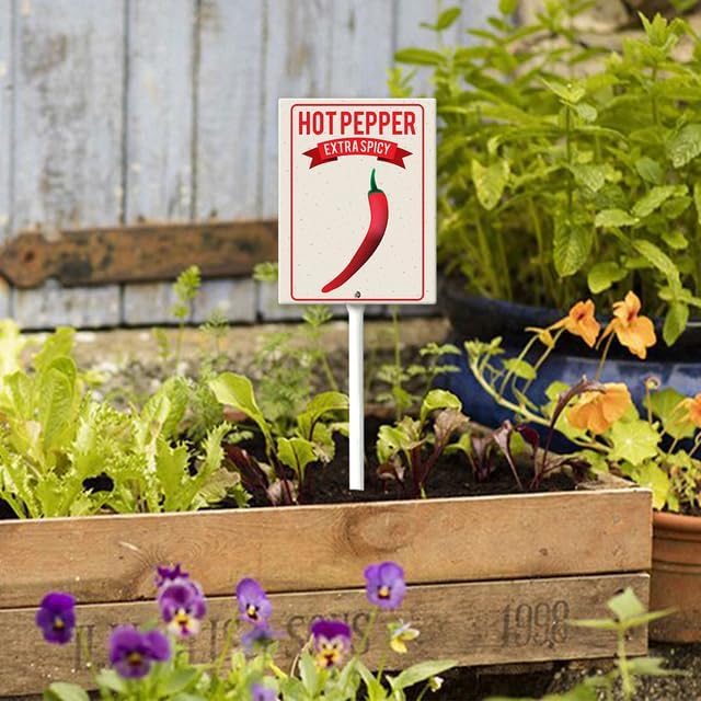 Eveokoki Aluminum Seed & Plant Labels - Plant Markes for Seedlings-Plant Tags for Pots - Garden Signs for Vegetable - Durable Markers for Plants Outdoor Waterproof - Garden Decor for Farmhouse-VerdiqueGarden