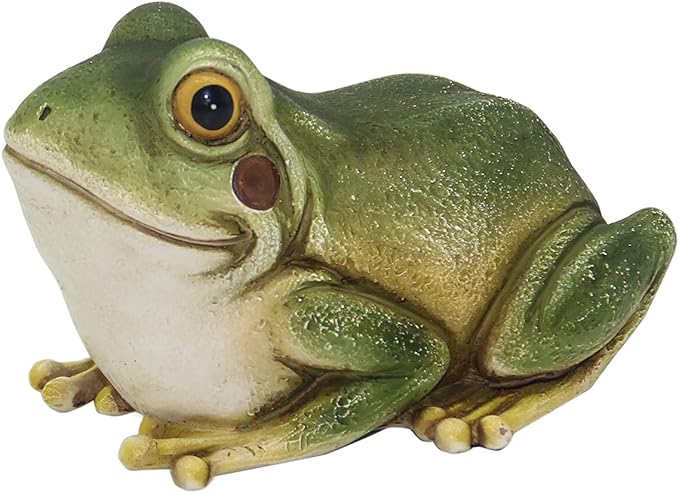 Hide a Key Frog Hand Painted Polyresin Outdoor Statue and Key Holder,Look and Feels Like a Real Frog for Yard,Garden,Patio-VerdiqueGarden