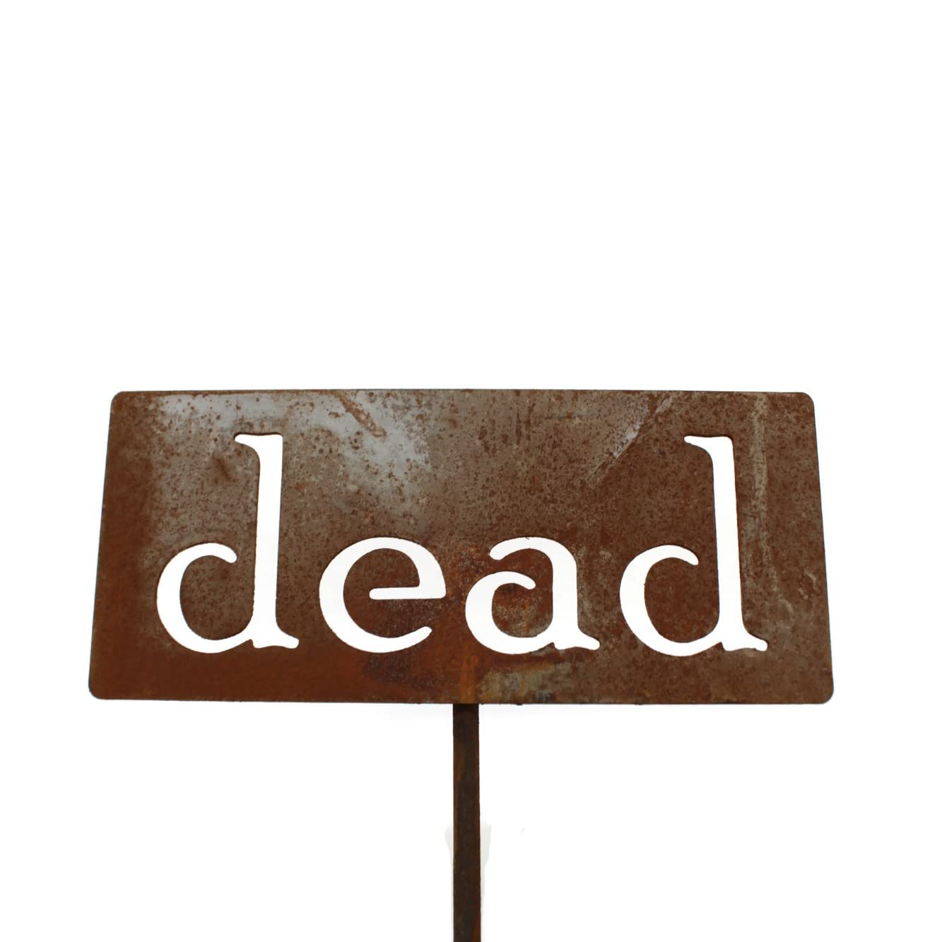 Classic Metal Garden Markers 19 Inches Tall (dead, Naturally Rusted)-VerdiqueGarden
