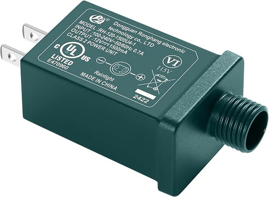 Replacement Yard Inflatable Adapter Power Supply Adaptor - 12V 1.0A 1Pcs -Inflatable Plug Replacement Class 2 Power Supply - Green - for Halloween Yard Blow Up Decorations-VerdiqueGarden