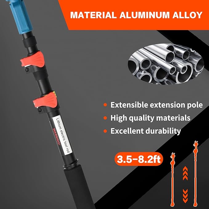 Pole Electric Pruning Shears with Portable Bag.Pole 1.6Inch(4CM) Electric Pruner for Tree Trimming Pole Tree Trimmer with 2Pcs 2000mAh Batteries(Jovant)-VerdiqueGarden