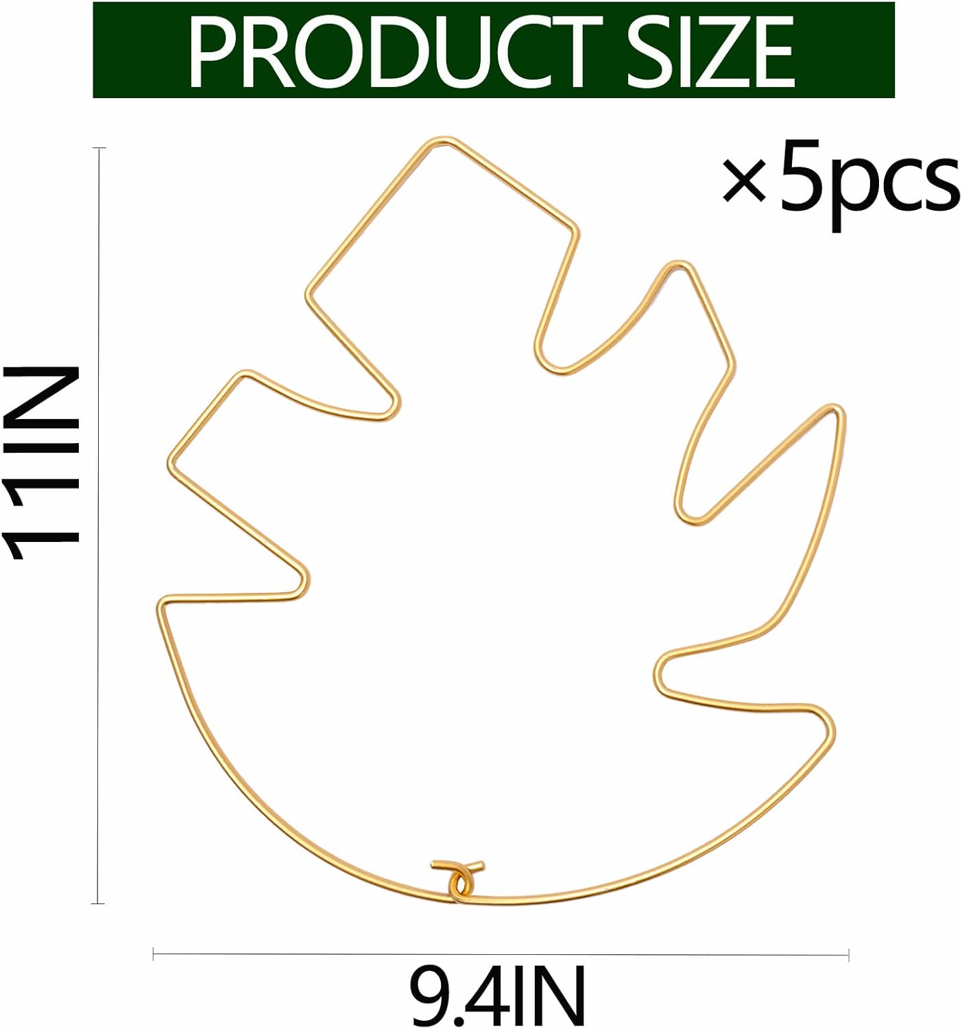 5PCS 11 * 9.4 Inch Monstera Plant Support Stem - Premium Adjustable Leaf Holder & Fishbone Cactus Stake, Durable Gardening Tool for Climbing Plants, Easy Installation & Enhanced Stability-VerdiqueGarden