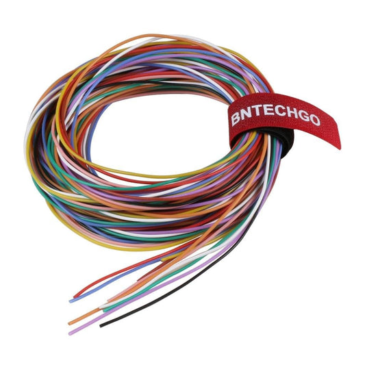 BNTECHGO 28 Gauge Silicone Wire Kit 10 Color Each 10 ft Flexible 28 AWG Stranded Tinned Copper Wire-VerdiqueGarden