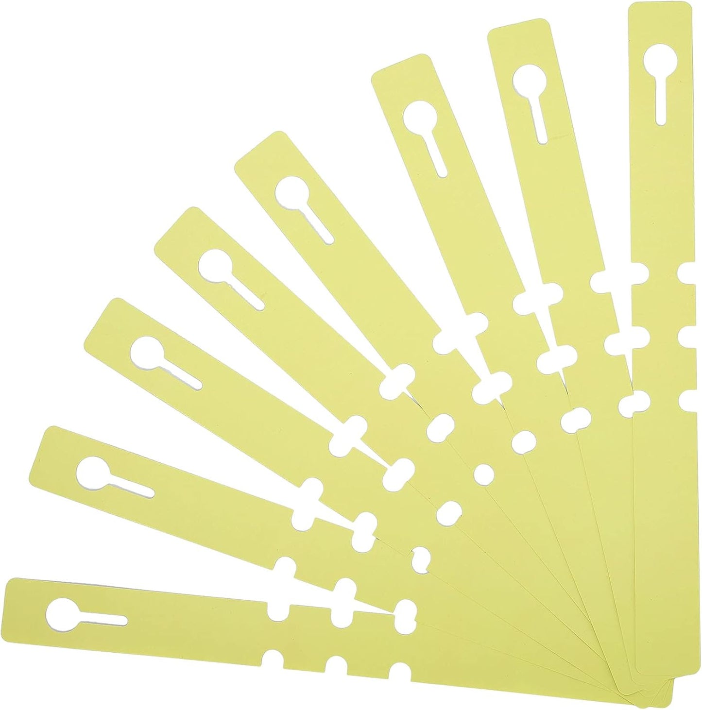 200 Pcs Yellow Plastic Plant Tags with a Marker Pen, Wrap Around Hanging Tree Tags Nursery Garden Labels Waterproof Nursery Garden Stakes, 2x20cm-VerdiqueGarden