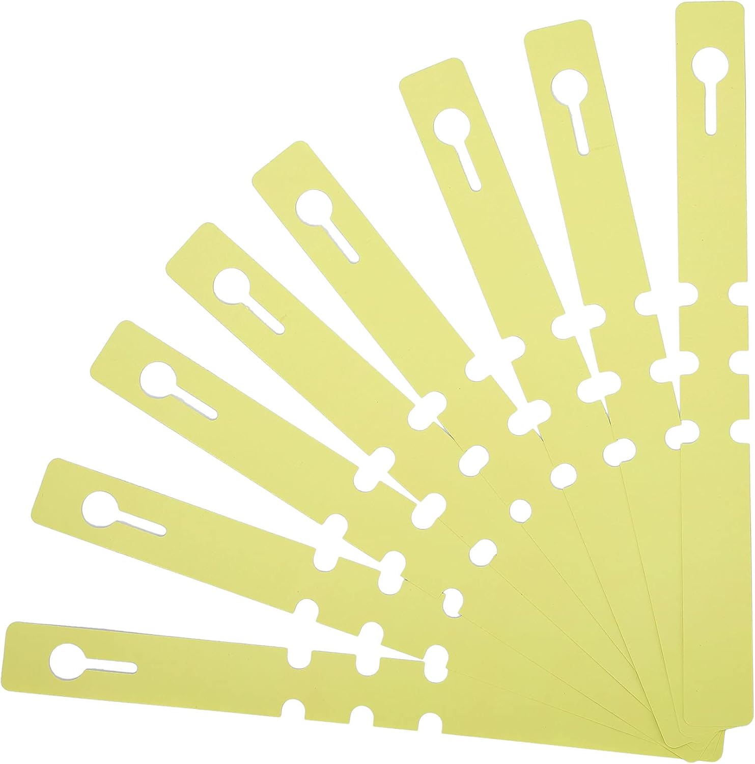 200 Pcs Yellow Plastic Plant Tags with a Marker Pen, Wrap Around Hanging Tree Tags Nursery Garden Labels Waterproof Nursery Garden Stakes, 2x20cm-VerdiqueGarden