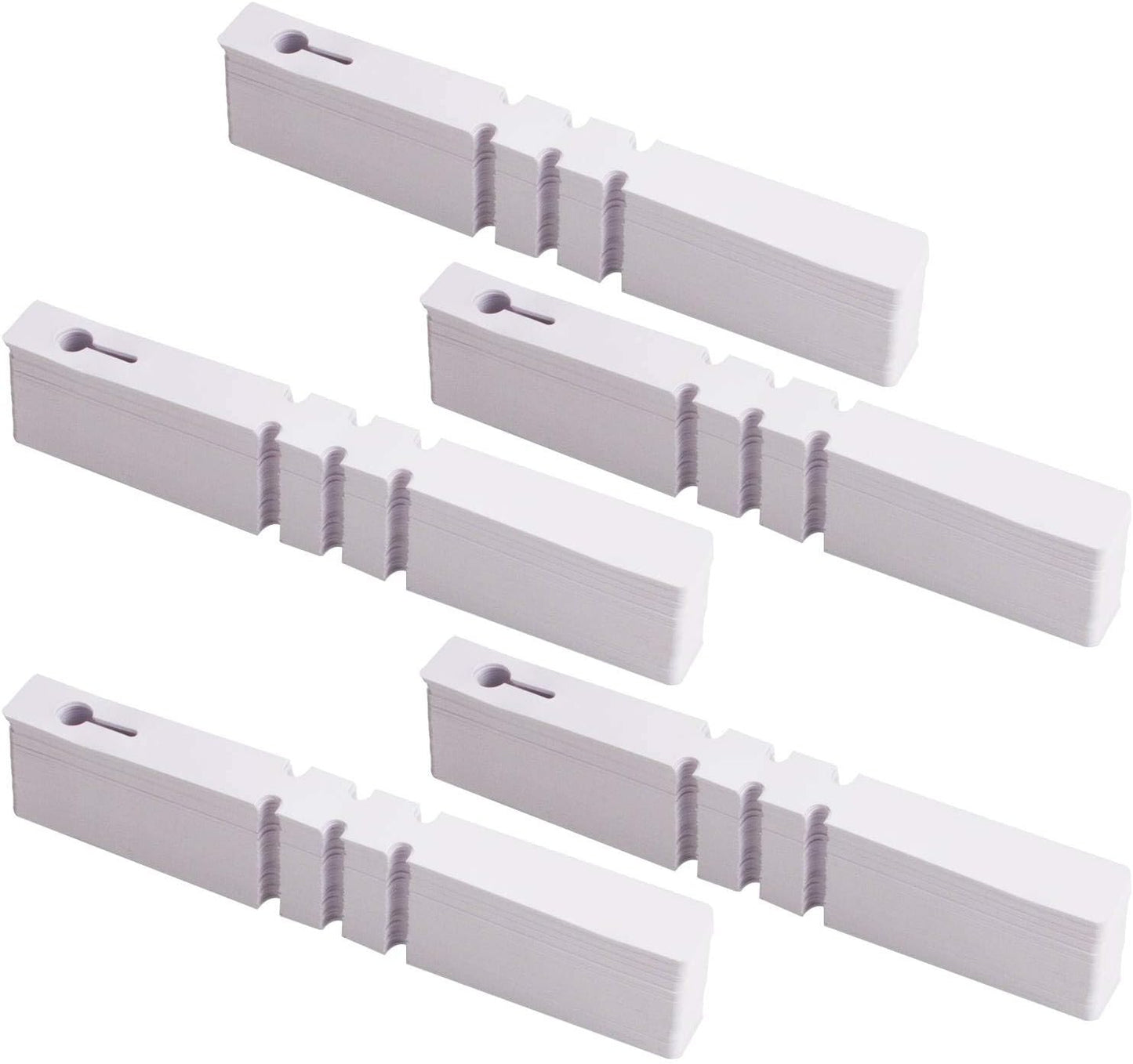 Acrux7 1000Pcs 8 Inch Wrap Around Plant Tags, White Waterproof Hanging Tree Tag Garden Labels, Plastic Plant Labels Tree Name Tags for Outdoor Garden Nursery Plants-VerdiqueGarden