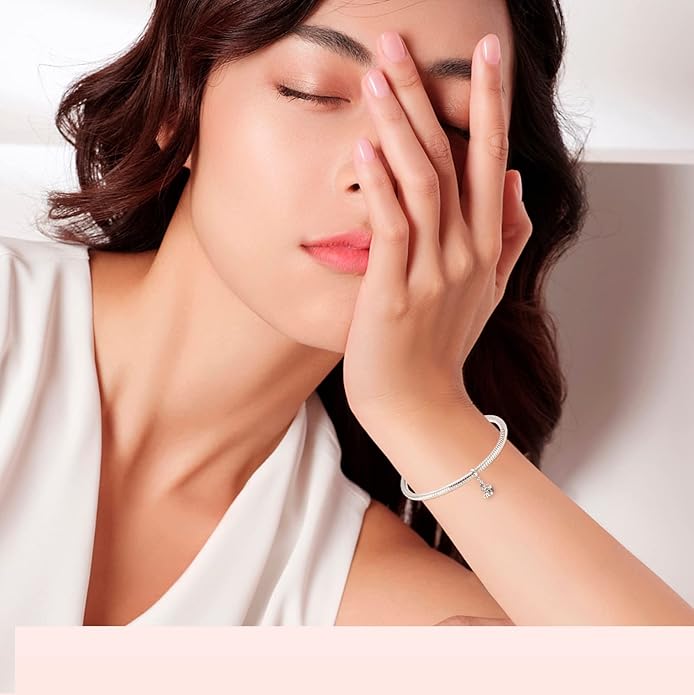 MITSOKU 925 Sterling Silver Charms for Bracelets Necklaces Animal prototype Pendant Safety Chain Dangle Pendants Beads Christmas Day Charms Jewelry Gift for Women