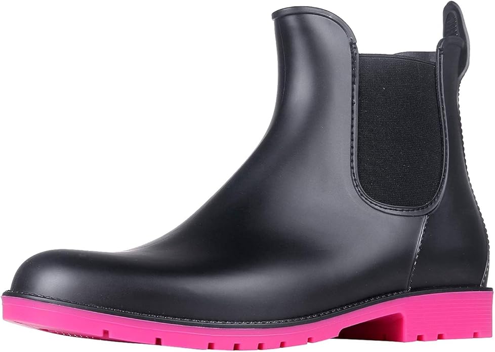 Asgard Women's Ankle Rain Boots Waterproof Chelsea Boots-VerdiqueGarden