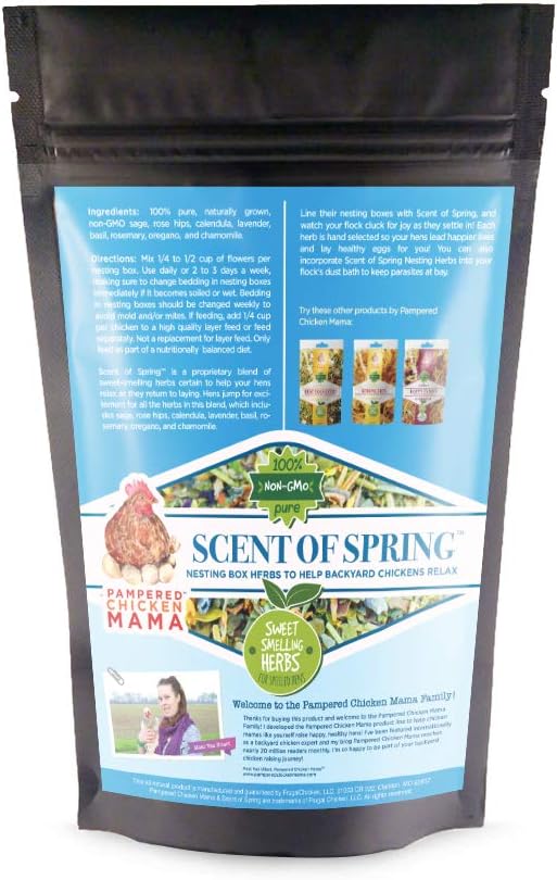 Nesting Herbs for Backyard Chickens 8 pounds - Scent of Spring - Keep Laying Hens Happy, Healthy and Relaxed-VerdiqueGarden