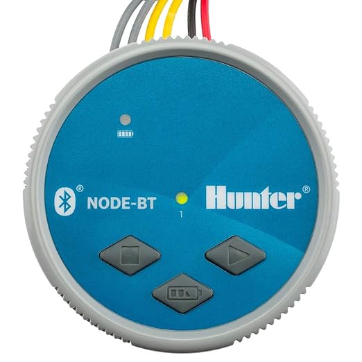 Hunter Company Node-BT Battery Operated 1-Station Bluetooth Irrigation Controller (DC Solenoid Not Included)-VerdiqueGarden
