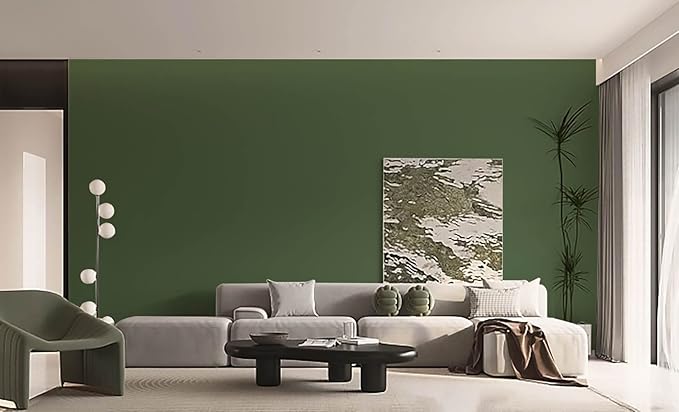 Dimoon 118''x15.7'' Green Skin Peel and Stick Wallpaper Contact Paper Modern Self Adhesive Wall Paper Removable Renter Friendly Textured Solid Color Vinyl Roll (118''x15.7'',Dark Green Skin)-VerdiqueGarden