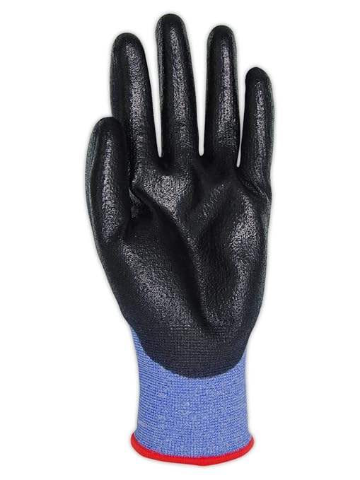 MAGID D-ROC ANSI A4 AeroDex Polyurethane Palm Coated Work Gloves, 1 Pair, Size 8/Medium, GPD482-VerdiqueGarden