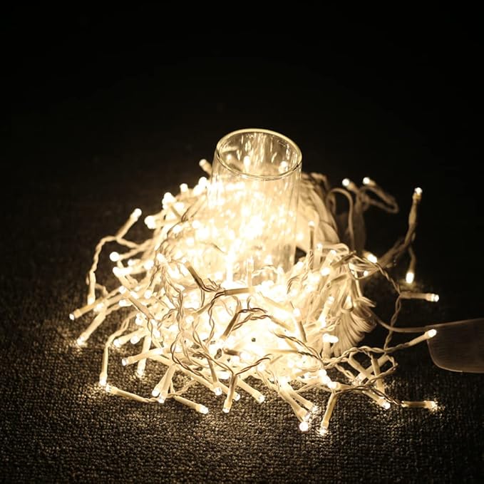 YASENN Bluetooth APP Icicle Lights LED Christmas String Light Icicle Style 300 LED 30ft Fairy Lights 60 Drops Icicle Lights for Indoor Outdoor Decorations(Warm White)-VerdiqueGarden