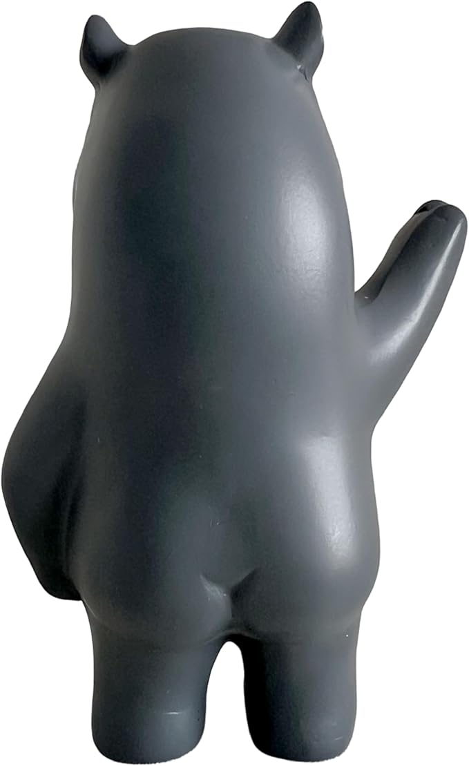 Jxueych Rebellious Hippo Figurine, Miniature Resin Hippo Standing 3.5 Inch, Adorable Mini Hippo - The Cutest Addition to Your Decor!-VerdiqueGarden