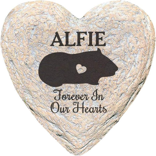 GiftsForYouNow Engraved Assorted Animals with Heart Memorial Heart Garden Stone, Pig Our-VerdiqueGarden