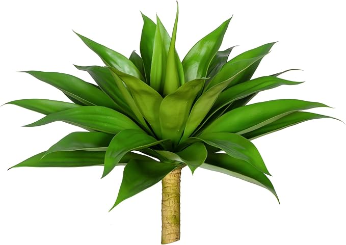 Artificial Agave Plants,Large UV Resistant Fake Agave Planters for Indoor and Outdoor Decorating Artificial Plants for Outdoors Fake Plants(1Pack, 28")-VerdiqueGarden