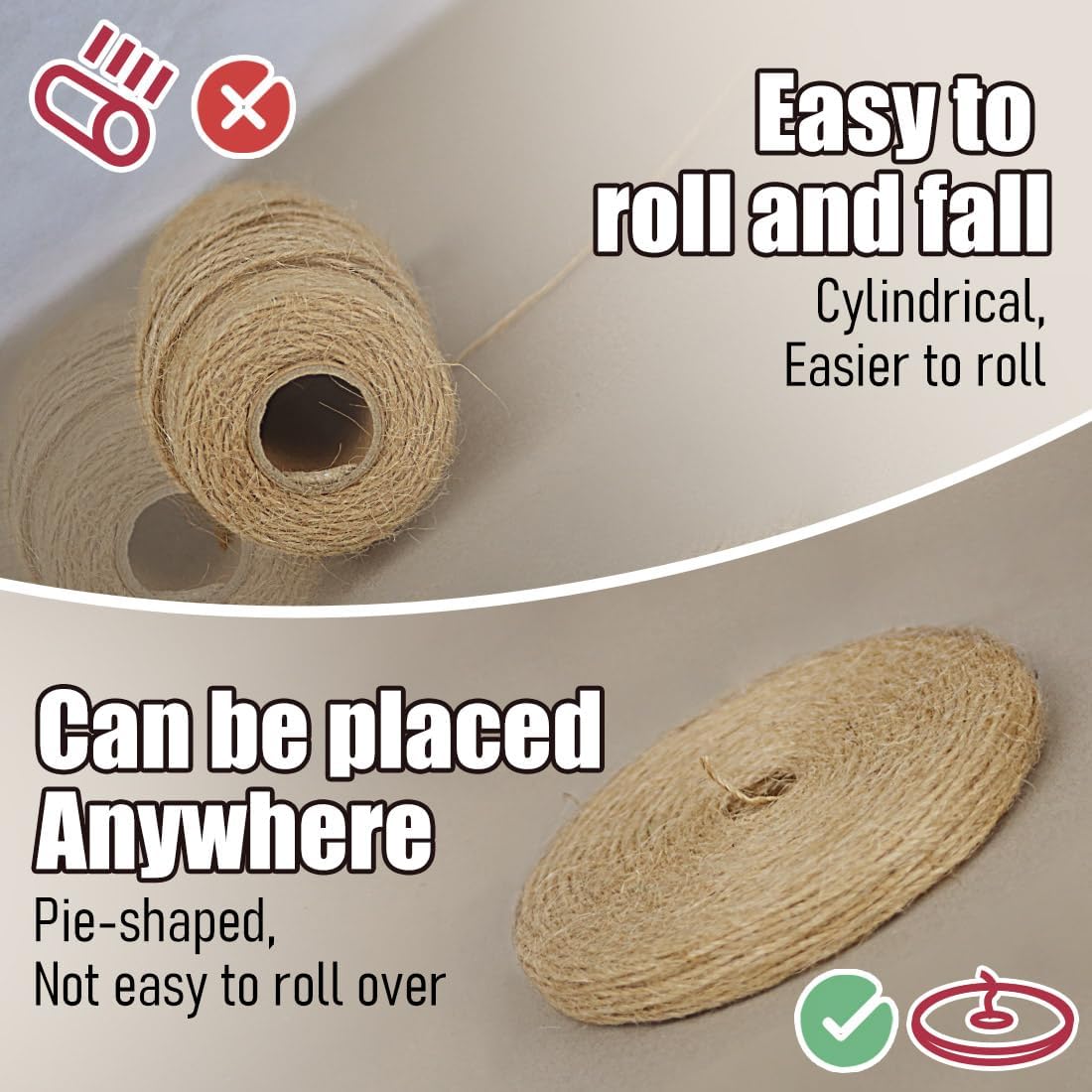 PerkHomy 800 Feet (2Pcs * 400Feet) Garden Twine Strong Natural Jute Long Brown Twine for Gardening Tomato Climbing Plant Tie Floristry Crafts Gift Wrapping Packing Decor-VerdiqueGarden