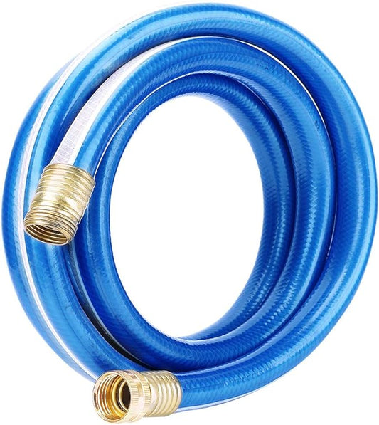 Short Leader Blue Garden Hose 3/4 in. x 3 ft.-Kink Free, Leakproof, Male/Female, 400PSI Burst -Heavy Duty Durable Flexible Lightweight Water Pipe for Gardening, Lawn Care & Equipment Connection
