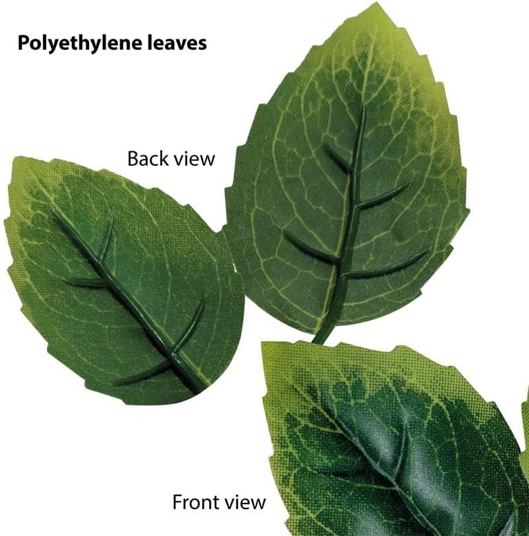 Naturae Decor PVC Expandable Trellis - Outdoor Privacy Screen - Sturdy and Flexible - Realistic Look - 36 in x 72 in - Mint Leaves-VerdiqueGarden