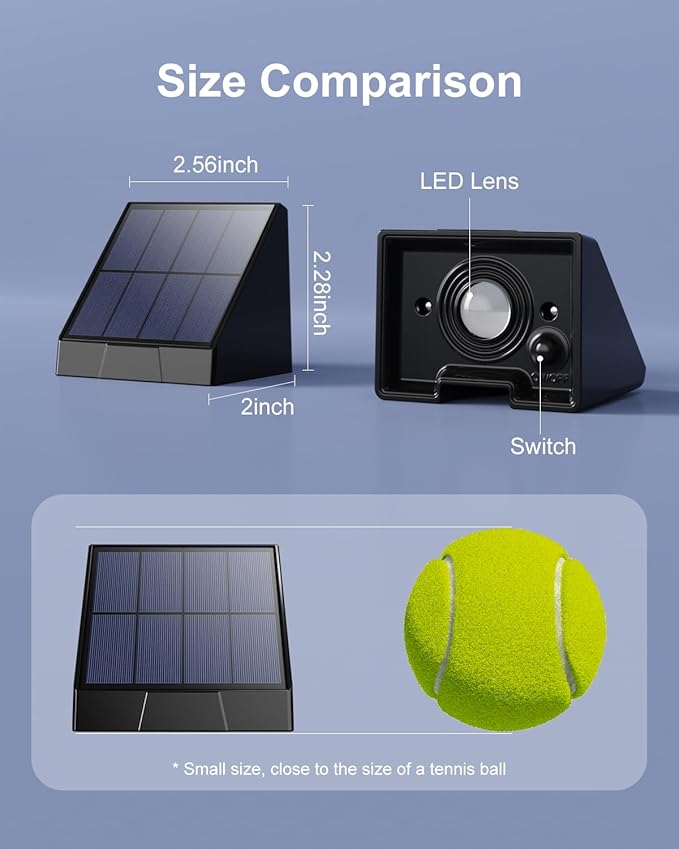 12 Pack Color Changing Solar Powered Fence Lights Outdoor Decorative LED Waterproof Yard Lighting for Outside Wall, Deck, House Patio, Rail, Stair, Backyard, 8 Colorful Modes, Easy 1-Min Installation-VerdiqueGarden