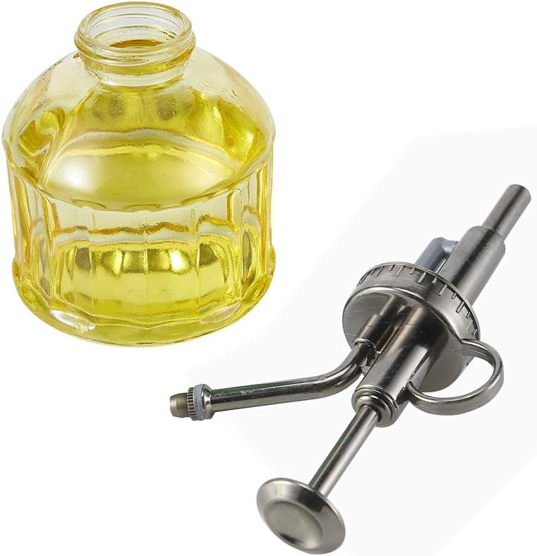 Glass Plant Mister Spray Bottle, 6.5" Tall Vintage Plant Spritzer Sprayer Mister, Succulent Watering Bottle with Top Pump, Small Glass Watering Can for Indoor Outdoor Houseplant - Yellow-VerdiqueGarden