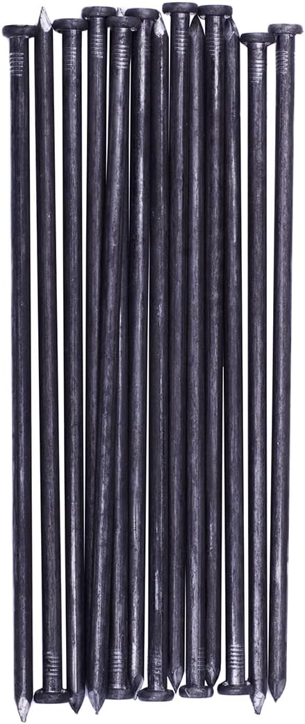 Metal Landscape Edging Anchoring Spikes, 50PCS 10 Inch Landscape Paver Edging Anchoring Spikes for Artificial Turf, Weed Barrier, Tent Spikes, Camping (50)-VerdiqueGarden