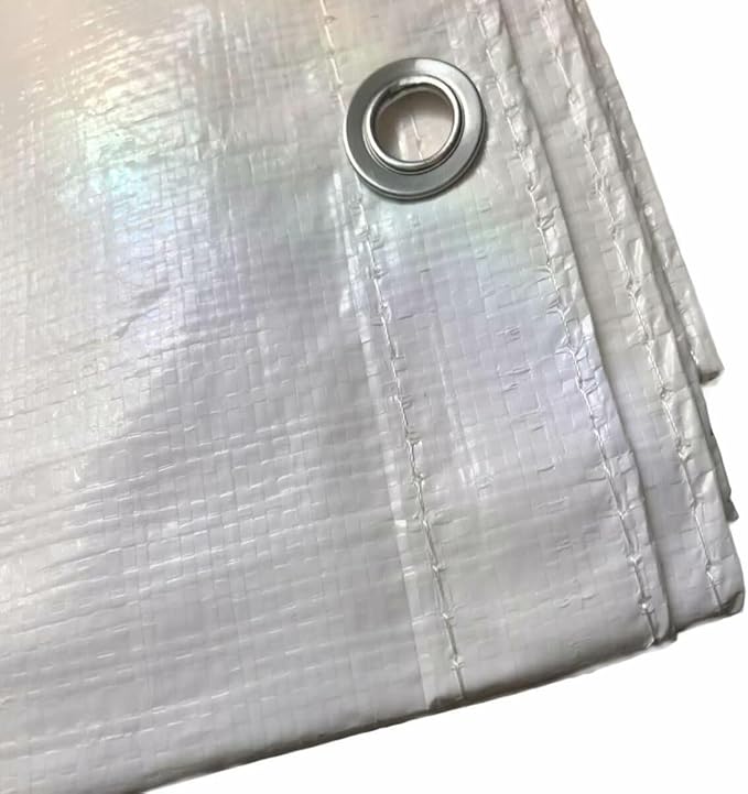 10' x 20' Economy Sidewall Kit for Canopy Tent, Complete Set of (2) White 10' and (2) 20' Side Walls for 7' Foot Height Party Frame and Outdoor Pole Tents, Tent Not Included-VerdiqueGarden