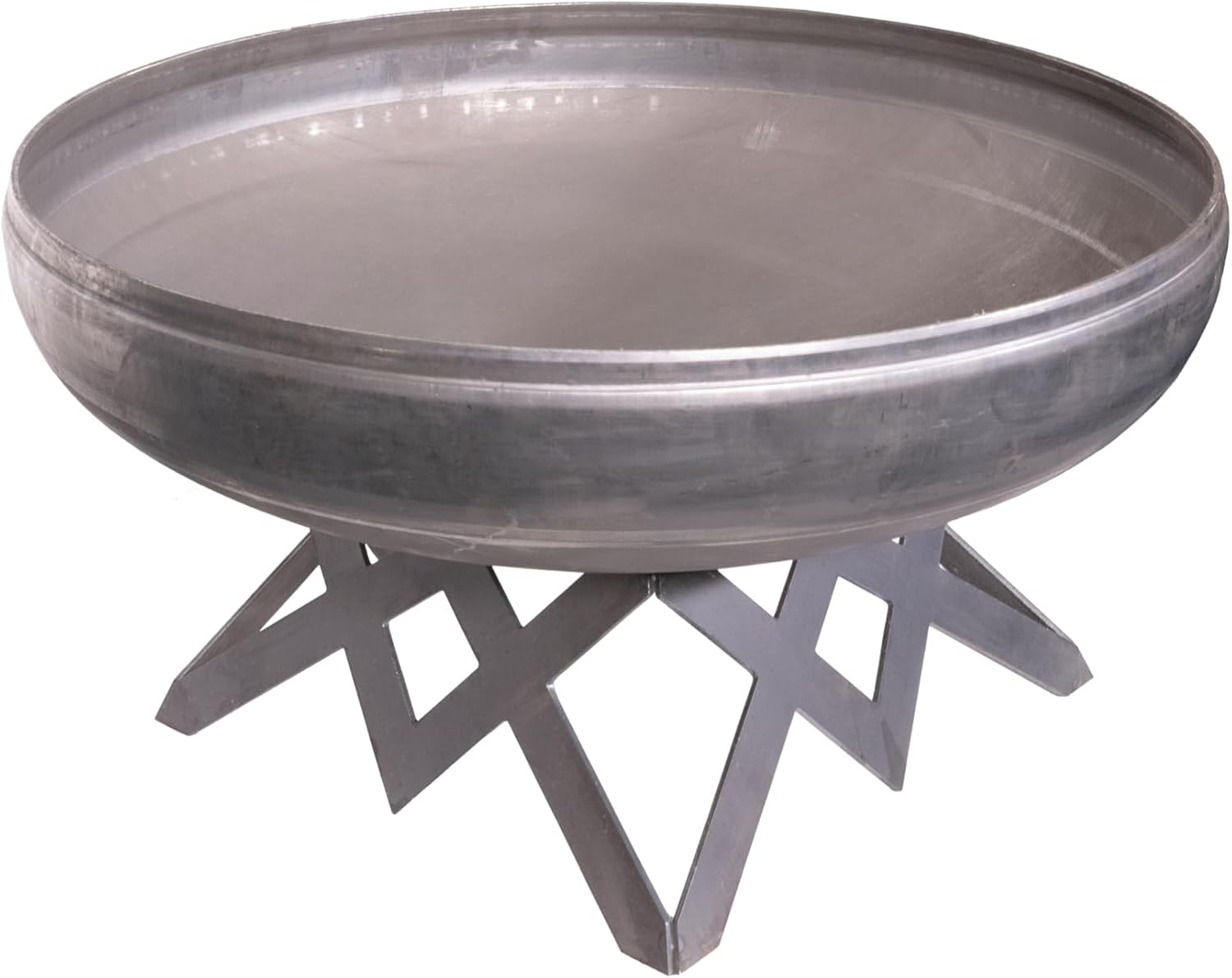 Liberty Fire Pit – Ohio Flame Wood Burning Outdoor Fire Pit - 36" Diameter with Angled Base (Made in USA)-VerdiqueGarden