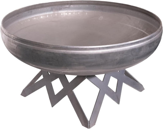 Liberty Fire Pit – Ohio Flame Wood Burning Outdoor Fire Pit - 36" Diameter with Angled Base (Made in USA)-VerdiqueGarden