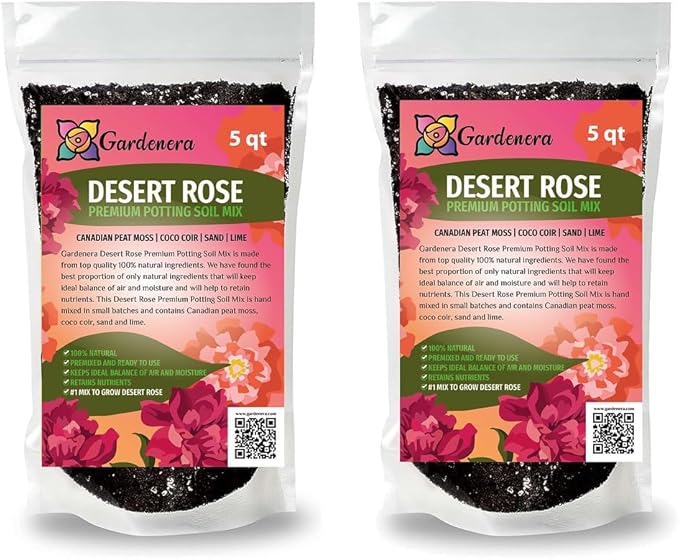 Desert Rose Potting Mix - Crafted for Superior Performance and Stunning Blooms - 10 QUARTS-VerdiqueGarden