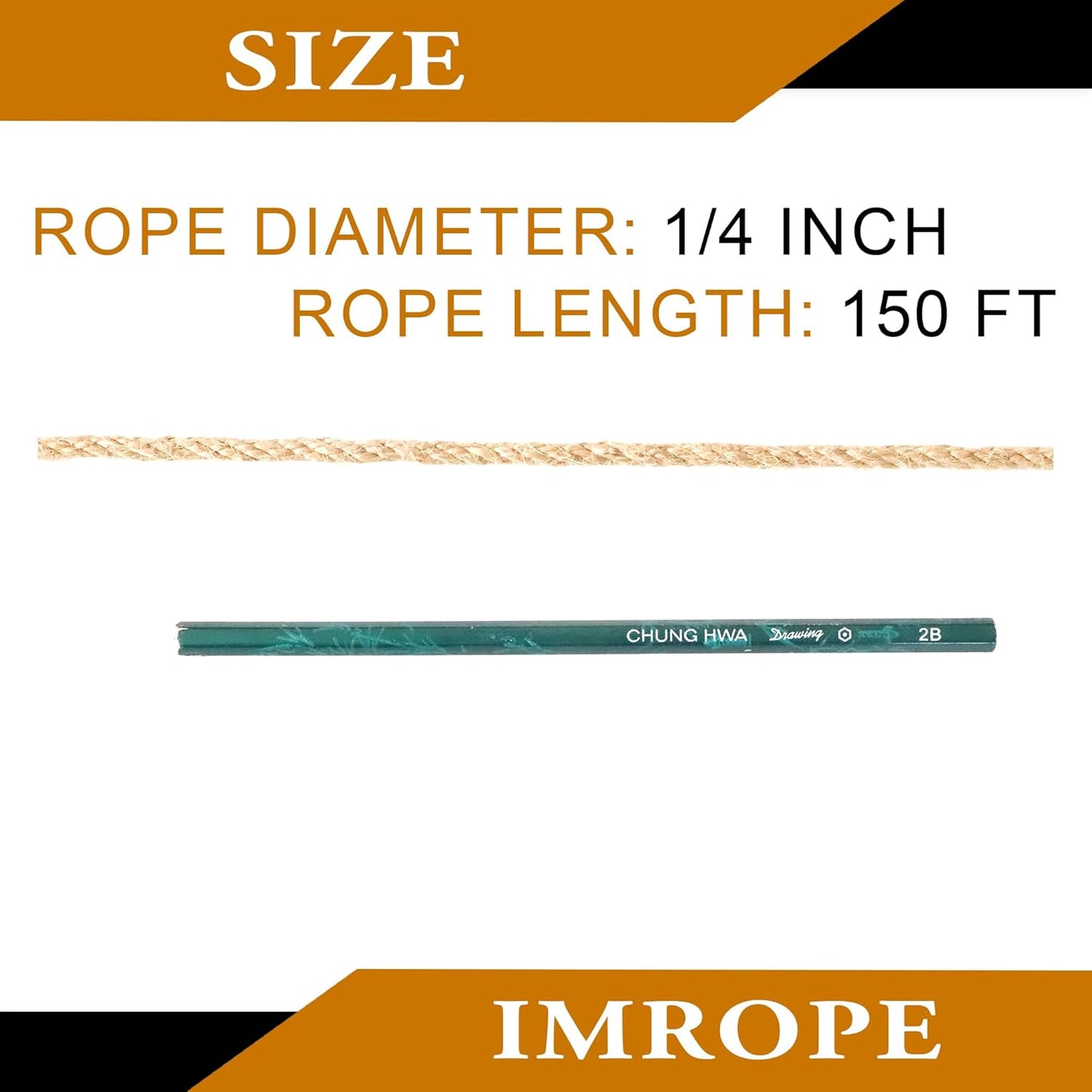 6mm x 150 Feet Natural Jute Rope, Twine for Gardening Tomato Climbing Plant Tie Floristry Crafts Gift Wrapping Packing Decor-VerdiqueGarden