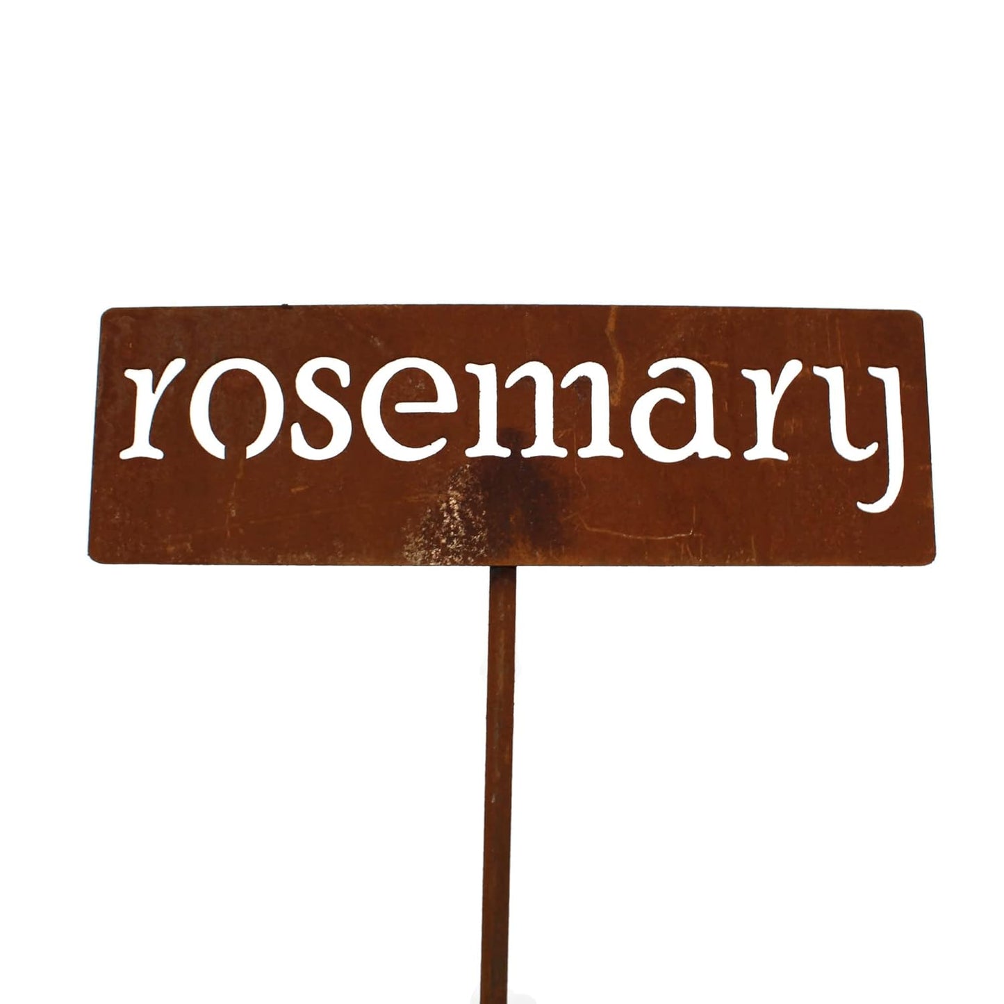 Classic Metal Garden Markers 19 Inches Tall (rosemary, Naturally Rusted)-VerdiqueGarden